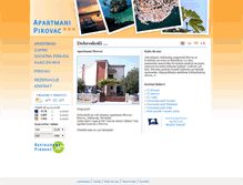 Tablet Screenshot of apartments-pirovac.com